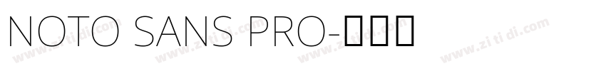 NOTO SANS PRO字体转换